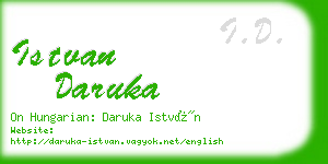 istvan daruka business card